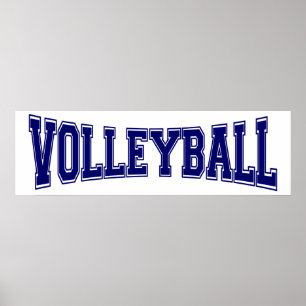 Póster Estilo da Universidade de Voleibol