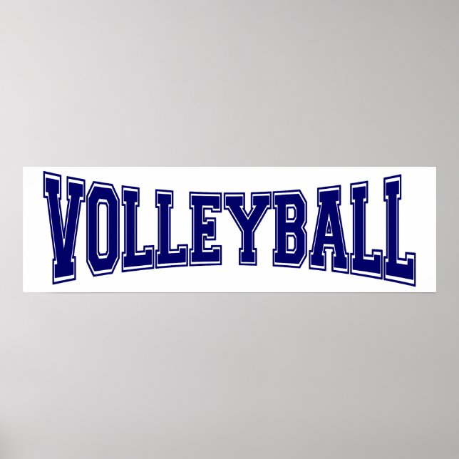 Póster Estilo da Universidade de Voleibol (Frente)