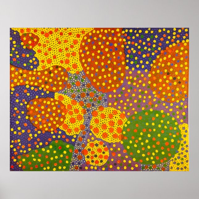 Poster estilo de arte de Yayoi Kusama (Frente)