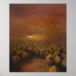 Poster estilo de arte de Zdzislaw Beksinski