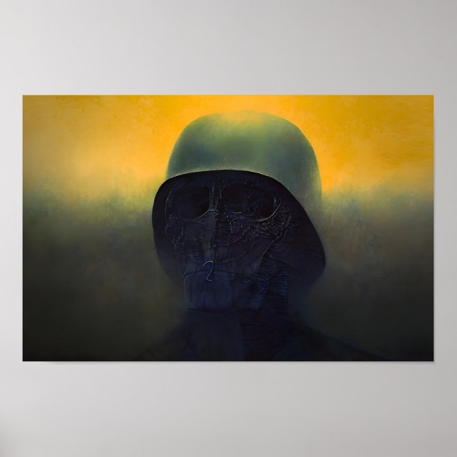 Poster estilo de arte de Zdzislaw Beksinski (Frente)