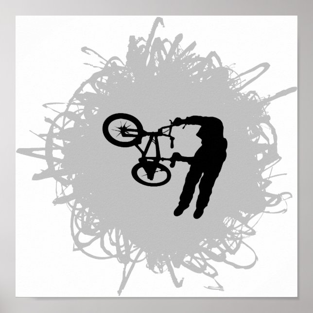 Poster Estilo de BMX Scribble (Frente)