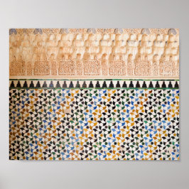 Poster Estilo de Boho Geométrico Árabe