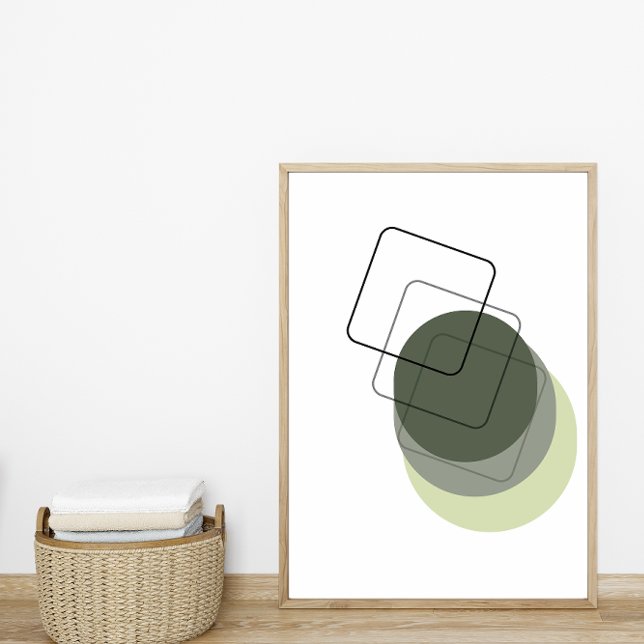 Poster Estilo de Boho Mínimo Simples Abstrato (Criador carregado)