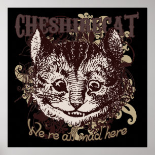Póster Estilo de Carnivale do gato de Cheshire