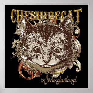Poster Estilo de Carnivale do gato de Cheshire (versão