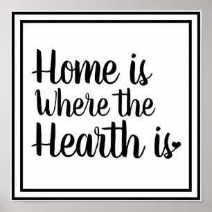 Poster Estilo de Hipertensão Nórdica  O lar é onde o c