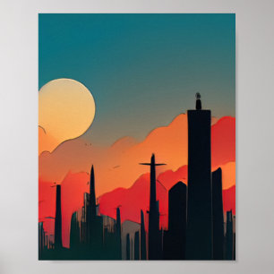 Poster Estilo de História em quadrinhos Lima