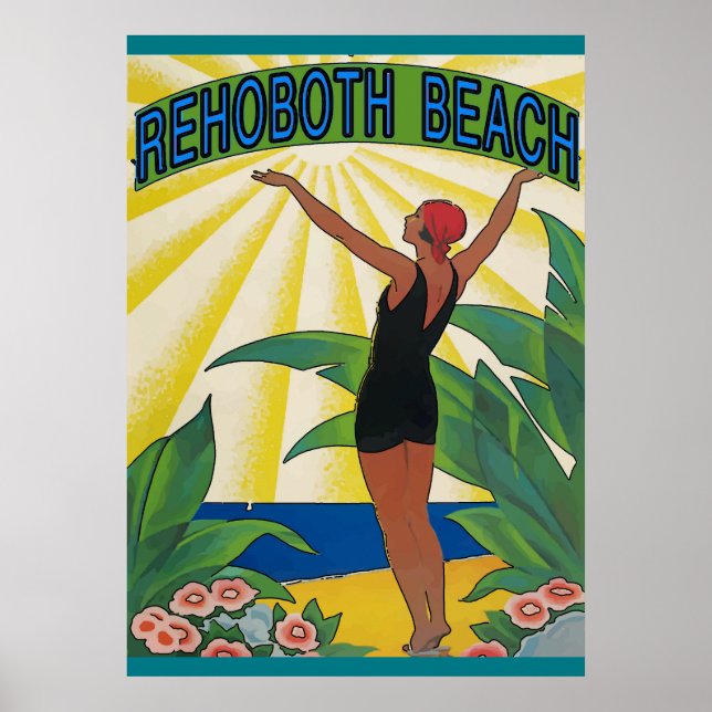 Póster Estilo de Imagem da Praia Rehoboth (Frente)