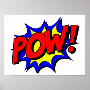 Poster Estilo de Livro de Comic POW