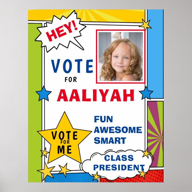 Poster Estilo de Livro Dinâmico de Cartoon (Frente)