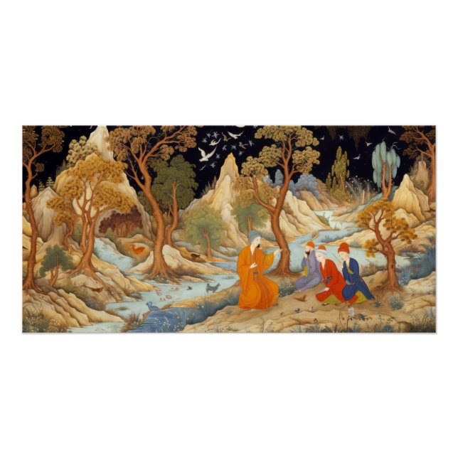 Póster Estilo de Miniatura Persa (Frente)