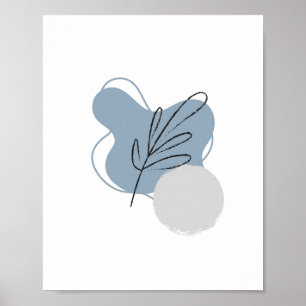 Poster Estilo de Natureza de Boho Minimalista Simples Abs