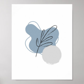 Poster Estilo de Natureza de Boho Minimalista Simples Abs