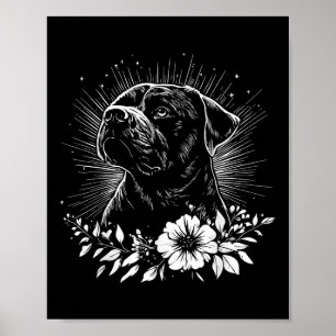 Poster Estilo de Tatuagem por Sobrecarga do Cão Rottweile