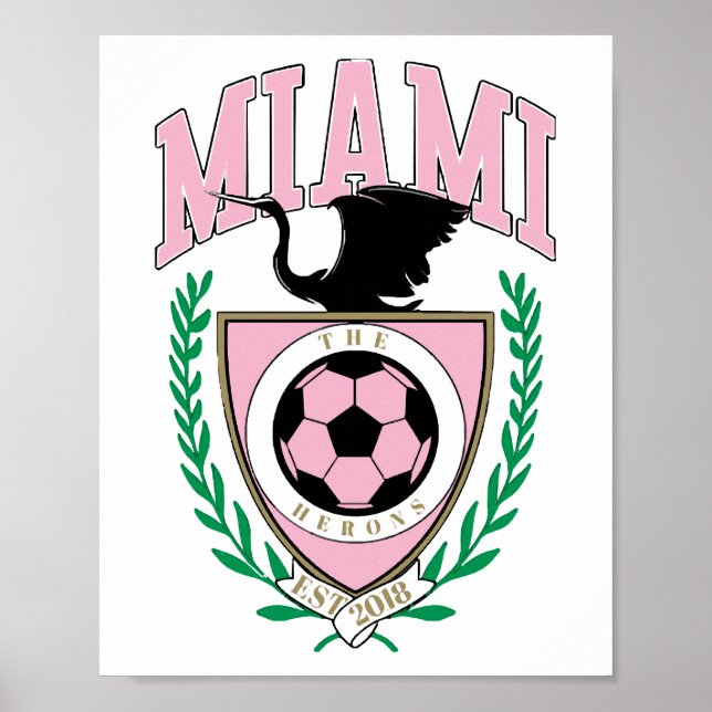 Poster Estilo de Variação de Futebol de Miami (Frente)