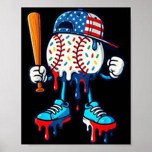 Poster Estilo de Vida de Beisebol 101 Vestuário Juvenil G