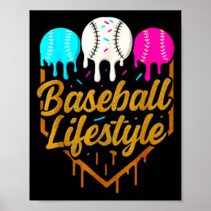 Poster Estilo de vida de beisebol, Sorvete de gotejamento