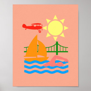 Poster Estilo de vida lago