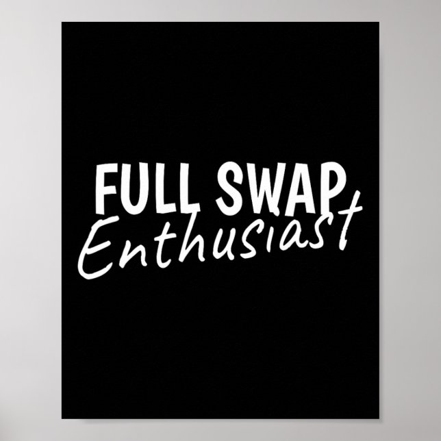 Poster Estilo de vida Swinger - Entusiasta do Full Swap C (Frente)