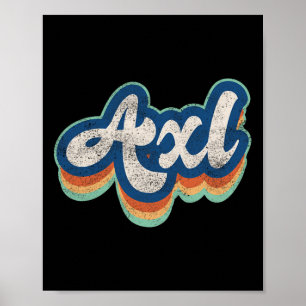 Poster Estilo de Vintage Boy 70s 80s Personalizado