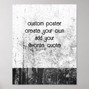 Poster estilo de vintage em gradação angustiada adicione 
