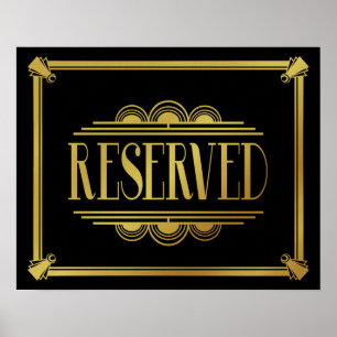 Póster Estilo do artigo 20.º "Sinal reservado