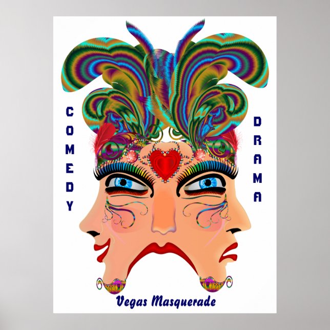 Póster Estilo do Casino de Vegas Veja as notas (Frente)