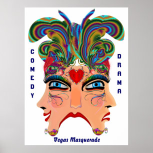 Póster Estilo do Casino de Vegas Ver notas