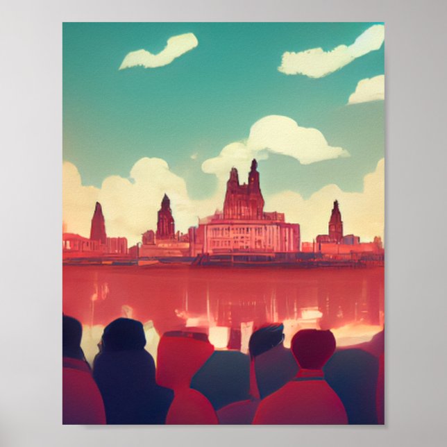 Poster Estilo do Liverpool História em quadrinhos (Frente)