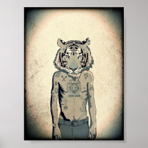 Poster Estilo do tigre