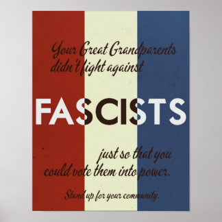 Poster Estilo dos Anos 40: Defenda sua Comunidade