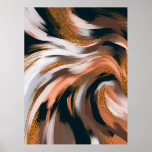 Poster Estilo elegante e glamouroso. Paleta de cor natura