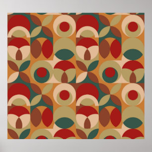Poster Estilo escandinavo Trabalho de arte mínimo de geom