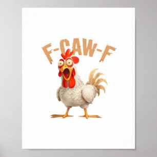 Poster Estilo Estético Clássico F-Caw-F