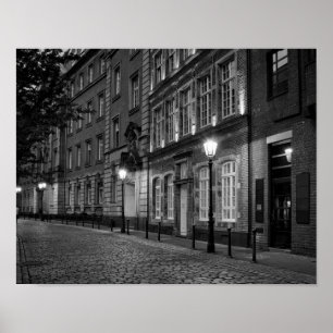 Poster Estilo europeu de arquitetura alemão legal