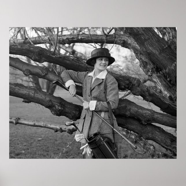 Póster Estilo feminino em uma armadilha de golfe: início  (Frente)