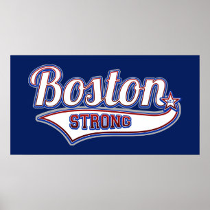 Póster Estilo forte do hóquei de Boston