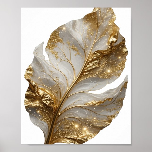 Poster Estilo Impresso Folha Dourada GOLD (Frente)