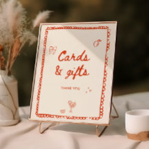 Estilo italiano Cartões e presentes desenhados à m