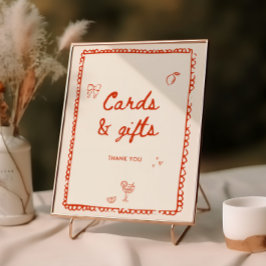 Poster Estilo italiano Cartões e presentes desenhados à m