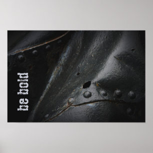 Poster Estilo loft minimalista metal preto