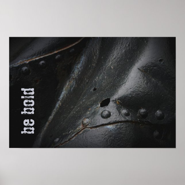 Poster Estilo loft minimalista metal preto (Frente)