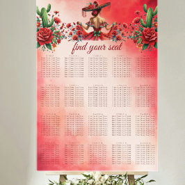 Poster Estilo mexicano Gráfico de lugares para quinceañer