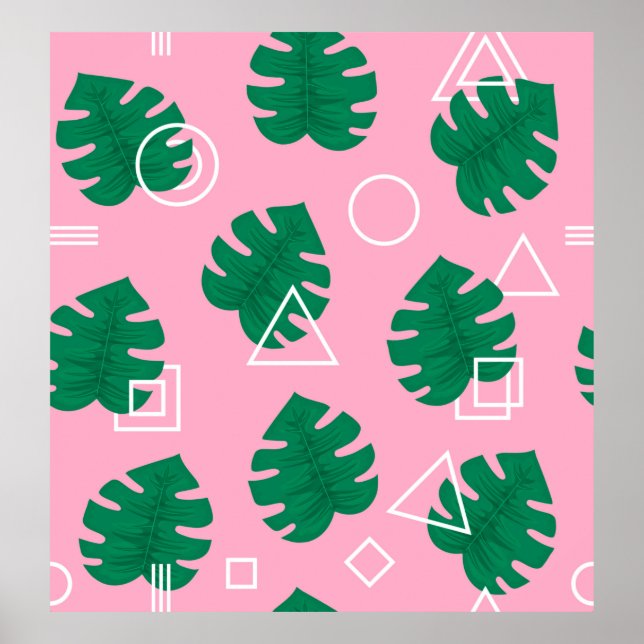 Poster estilo moderno da abstrato, estilo moderno de geom (Frente)