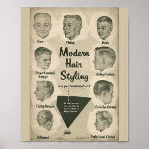 POSTER ESTILO MODERNO DO CABELO