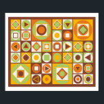 Póster Estilo Moderno do Século médio 11<br><div class="desc">Médio do século design por Rockett Graphics usando cores clássicas da década de 70</div>