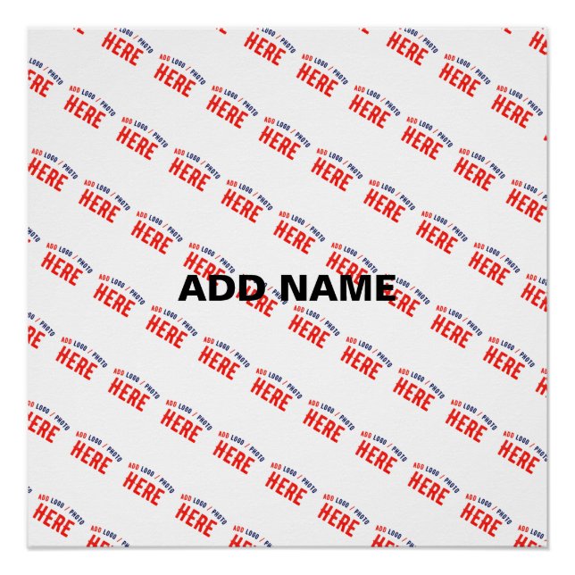 PÓSTER ESTILO MODERNO PERSONALIZÁVEL BRANCO VERIFICADO MA (Frente)