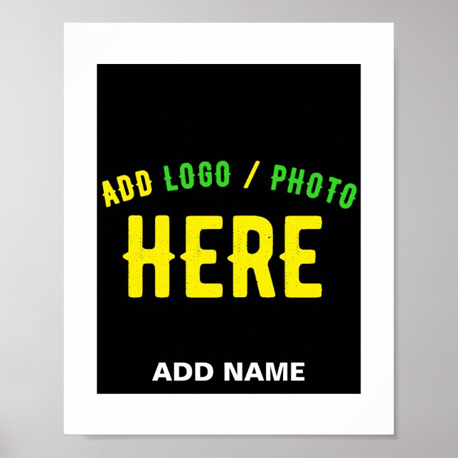 POSTER ESTILO MODERNO PERSONALIZÁVEL PRETO VERIFICADO COM (Frente)