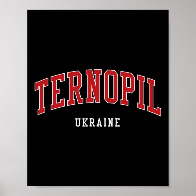 Poster Estilo Universidade Faculdade Ternopil Ucrânia (Frente)